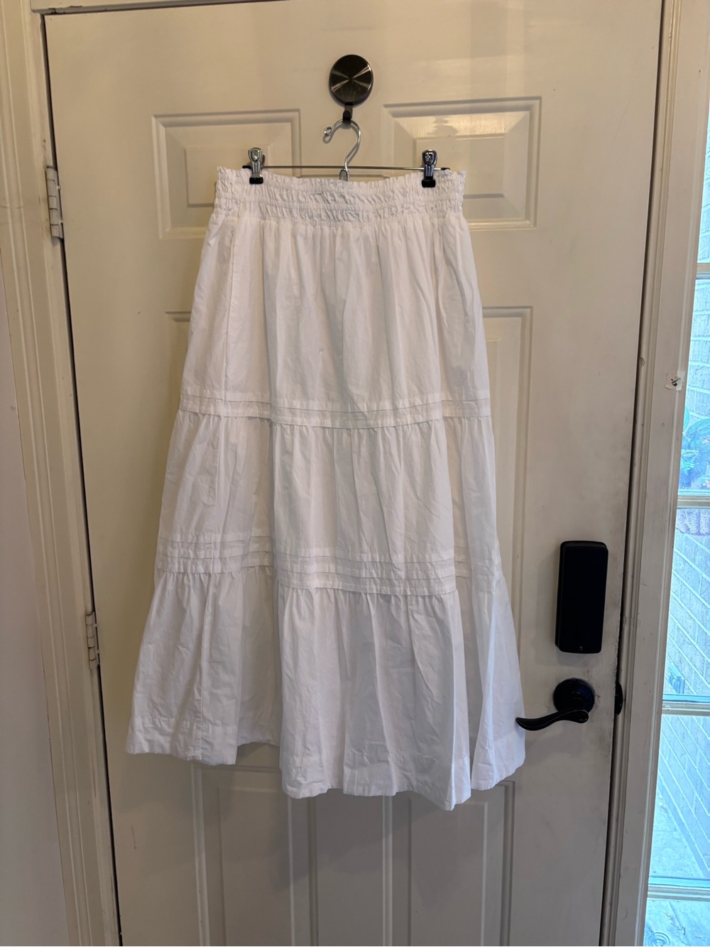 Quince White Tiered Boho Chic Maxi Skirt - Picture 2 of 5